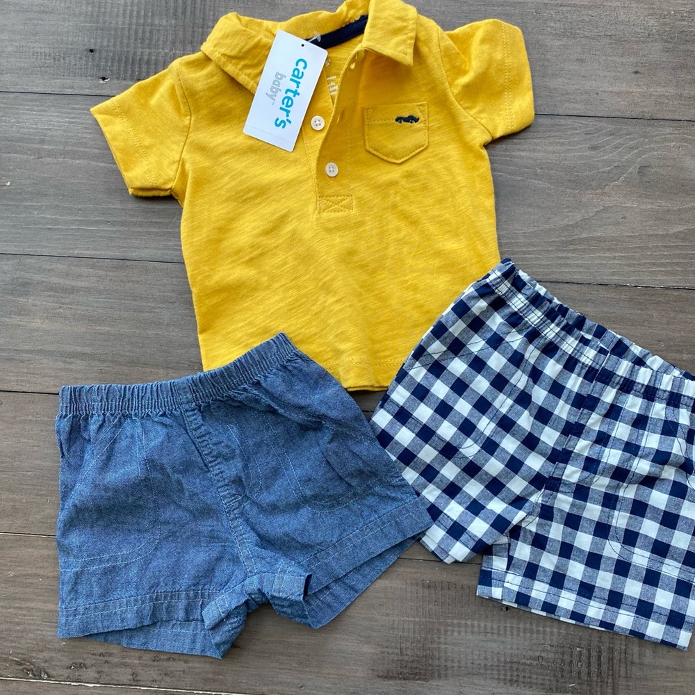 CARTER’S Baby Boy Shirt & Short *NEW*